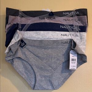 Nautica Women's Briefs - Gray, Navy, Black